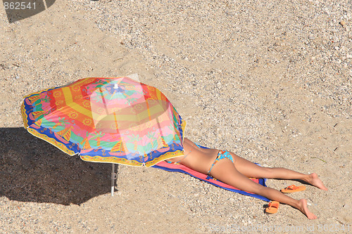 Image of summer on the beach in Greece