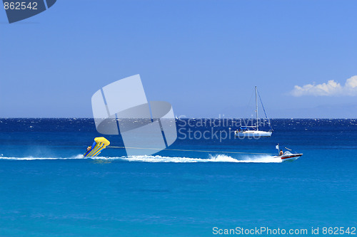 Image of summer on the beach in Greece