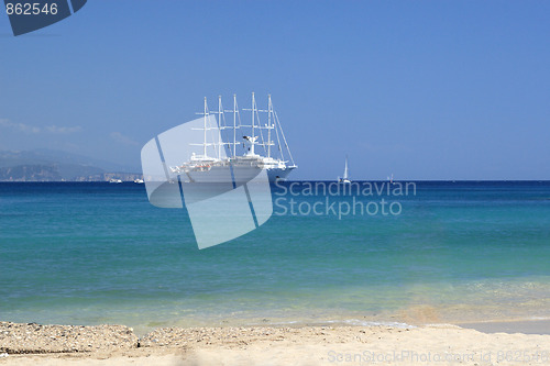 Image of summer on the beach in Greece