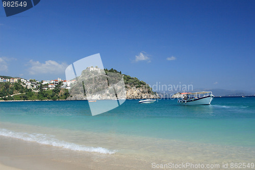 Image of summer on the beach in Greece