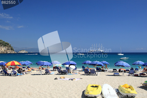 Image of summer on the beach in Greece