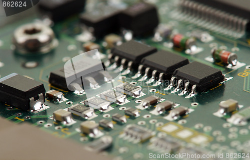 Image of chips on circuit board