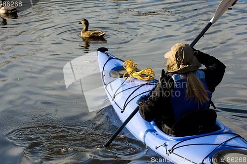 Image of Kayaking girl