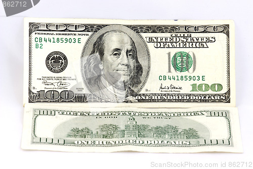 Image of hundred dollars banknote