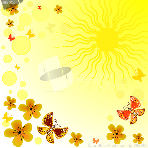Image of Abstract yellow spring  background