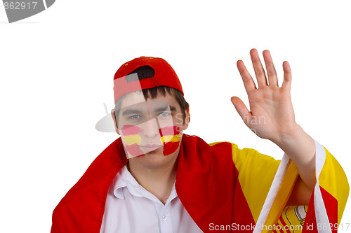 Image of Spanish soccer fan