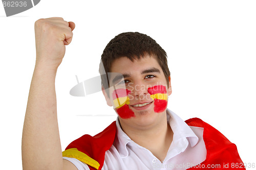 Image of Spanish soccer fan