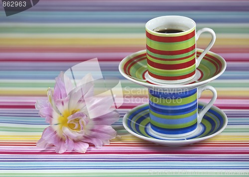 Image of Striped Coffee Cups