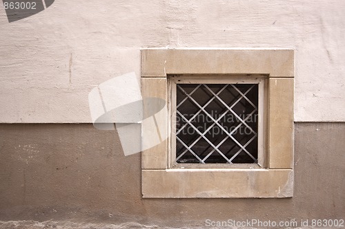 Image of Old small Cellar Windows and Shutters