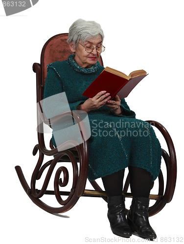 Image of Old woman reading