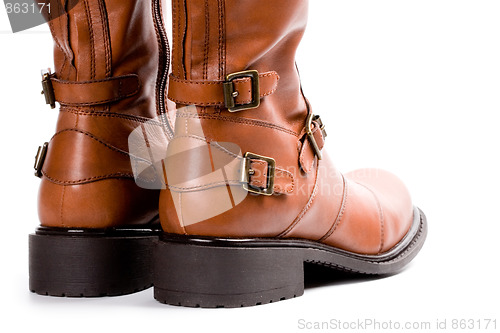 Image of pair of brown boots