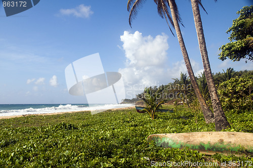 Image of Long Bay Corn Island Nicaragua undeveloped beach