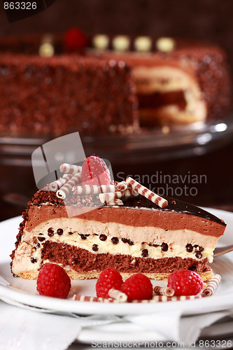 Image of Delicious chocolate cake