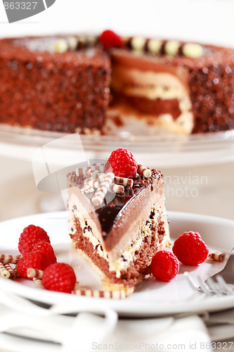 Image of Delicious chocolate cake