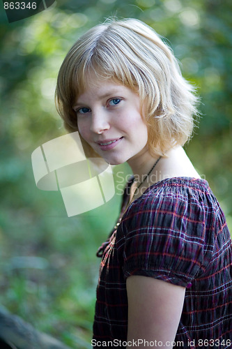 Image of Portrait of a beautiful young woman