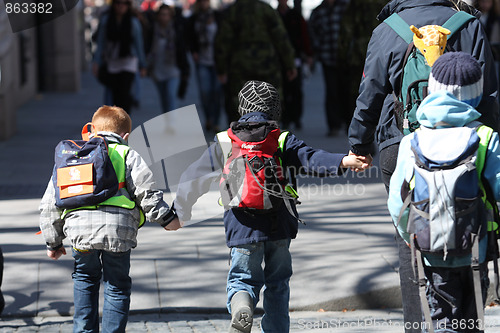 Image of Children crossing