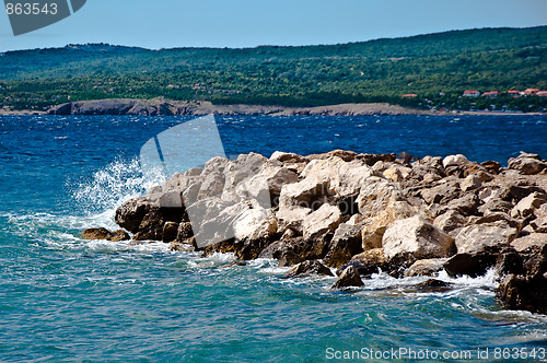 Image of Splash of Sea Waves