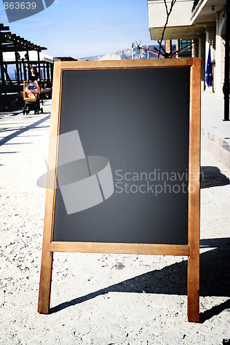 Image of Restaurant menu chalkboard 