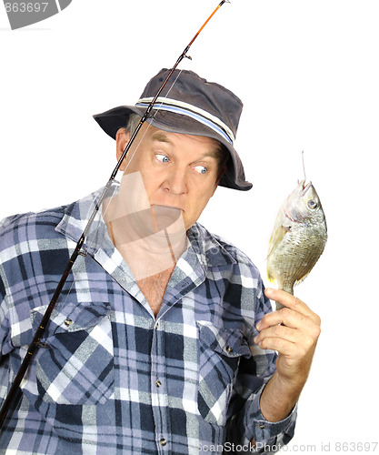 Image of Surprised Fisherman