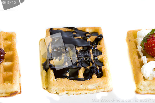 Image of chocolate waffle