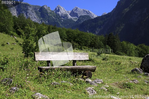 Image of Benches in the bavarian alps