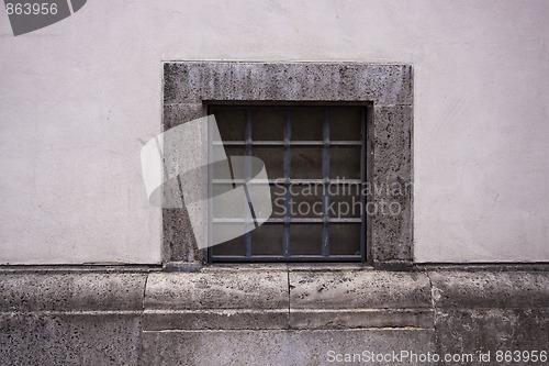 Image of Old small Cellar Windows and Shutters