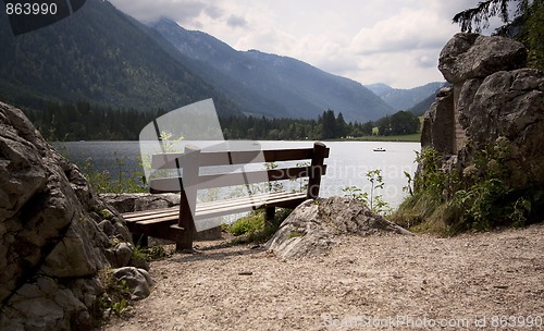 Image of Benches in the bavarian alps