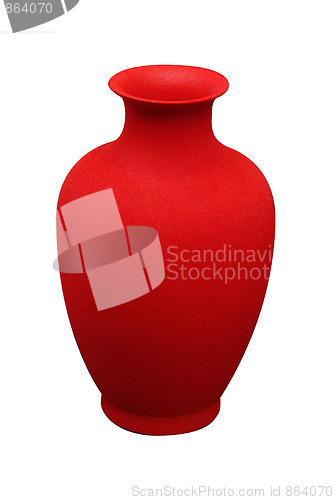 Image of red vase