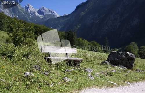 Image of Benches in the bavarian alps