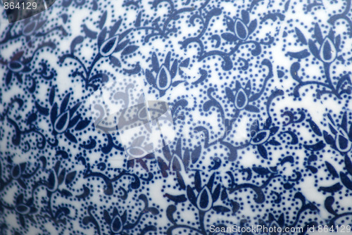 Image of Blue and white background
