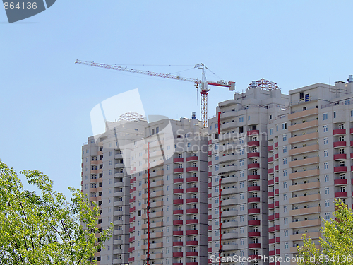 Image of Apartment house under construction