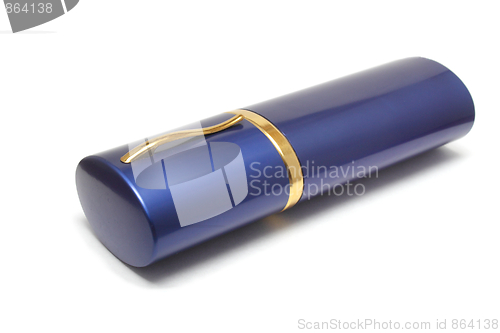 Image of Blue glasses case on white