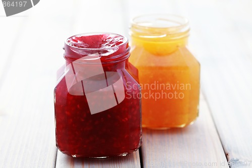 Image of orange and raspberry jam