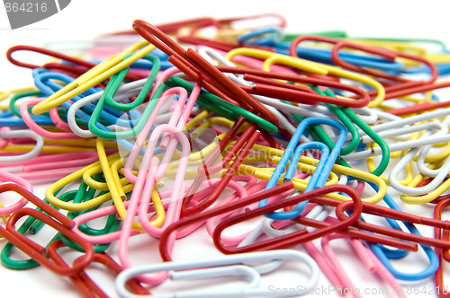 Image of Color paperclips 