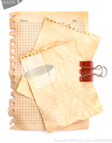 Image of Old note papers 