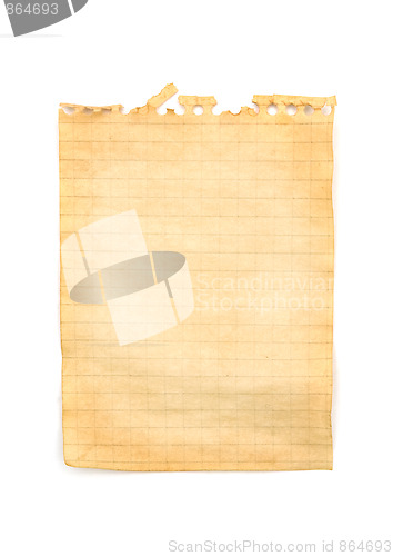 Image of Old note paper