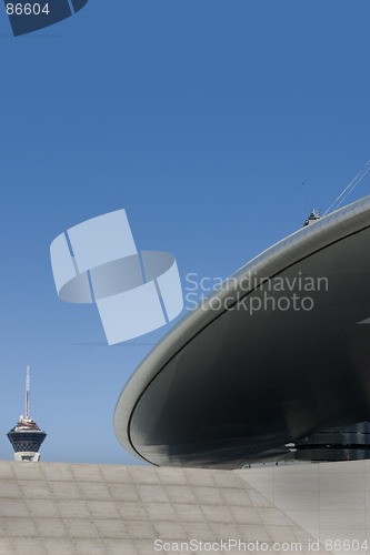 Image of Abstract Building Roof in Las Vegas Strip