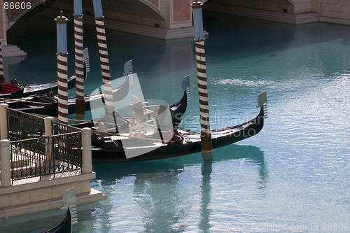 Image of Gondolas in Venetian Hotel