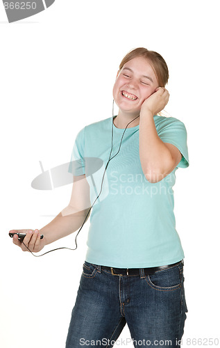 Image of teenager singing and dancing