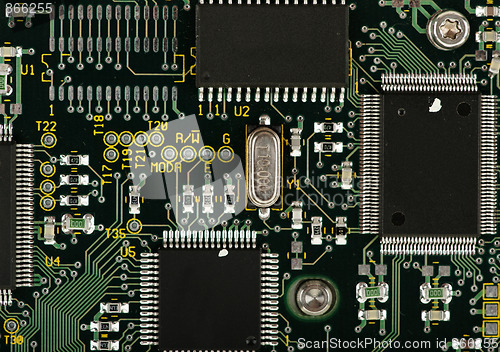 Image of computer circuit board 