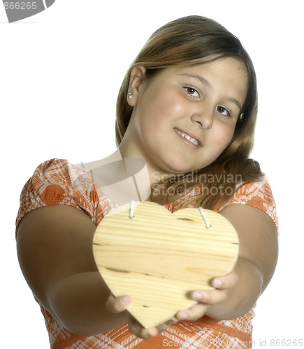 Image of Girl Giving Her Heart