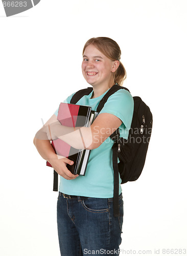 Image of girl ready for college