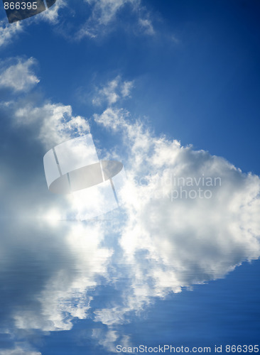 Image of sky covered with clouds