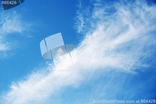 Image of sky covered with clouds