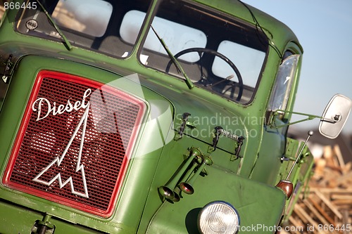 Image of Old green Truck