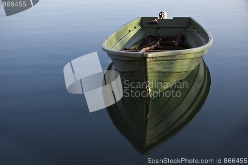 Image of Row boat on Lake