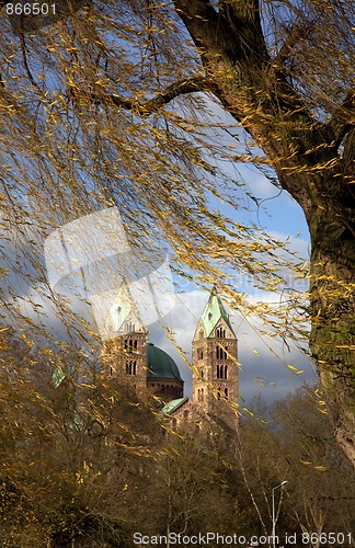 Image of Tree in autumn colors at Speyer