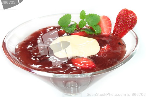 Image of Red fruit jelly