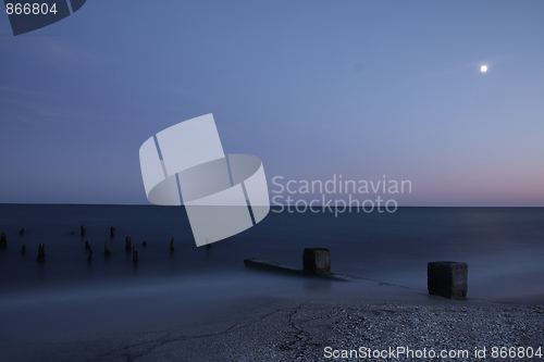 Image of Sea at night