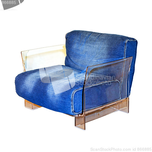 Image of Denim armchair